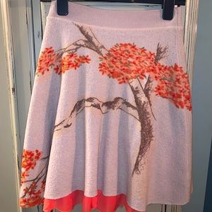 Anthro Sleeping on Snow Wool Skirt